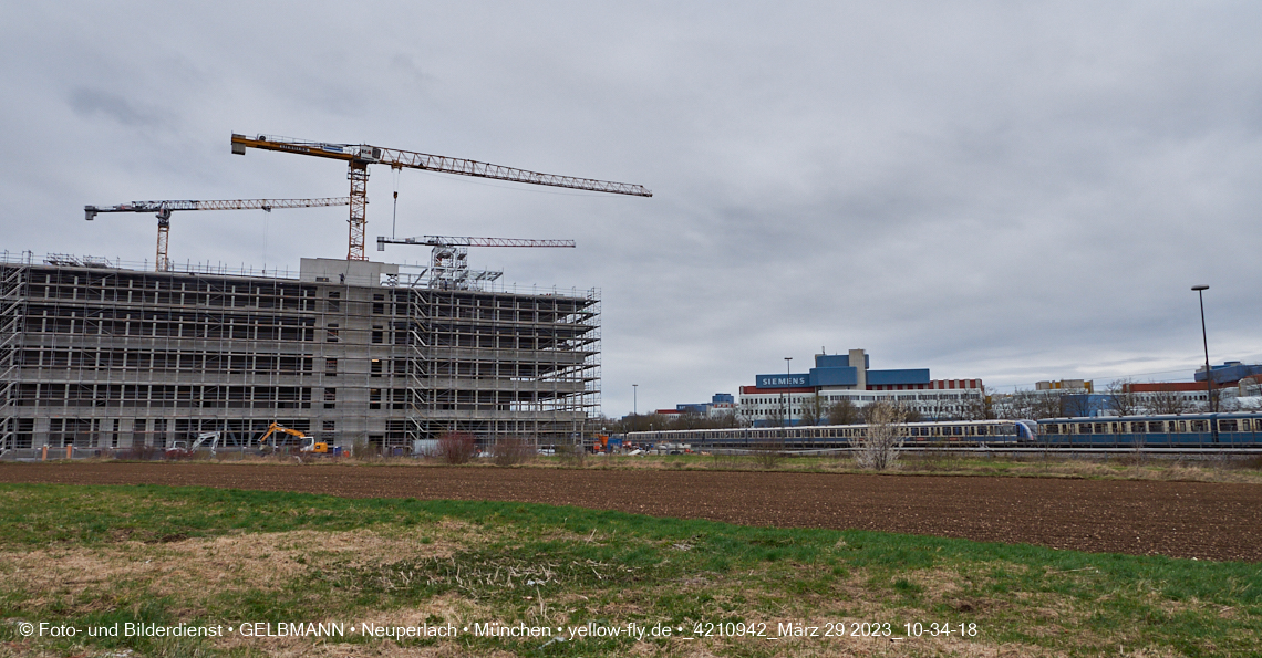29.03.2023 - Baustelle REVO und Umgebung in Neuperlach